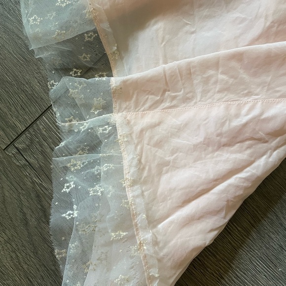 Vintage 1940’s-1950’s Dainty Maid Sheer & Light Pink Star Print Slip Night Gown - Picture 13 of 17